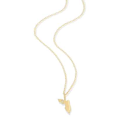 Florida State Lab-Created Diamond Pendant Necklace in 14K Gold-Plated Sterling Silver | M by Monte Luna