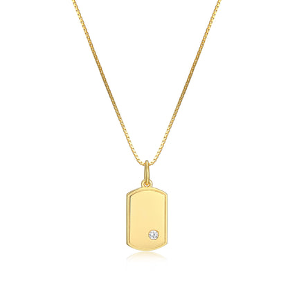 RN0221B - Mini Me Dog Tag Necklace | Reign