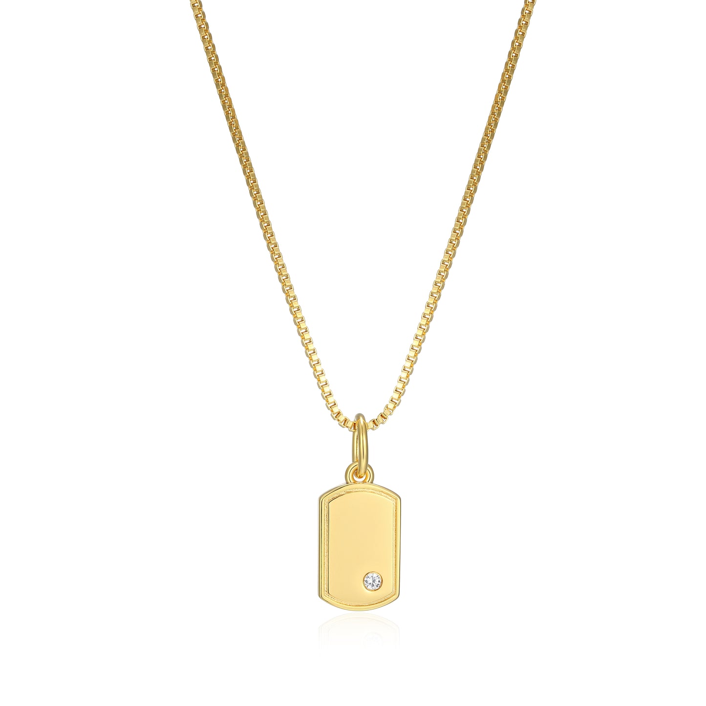 RN0221A - Mini Me Petite Dog Tag Necklace | Reign