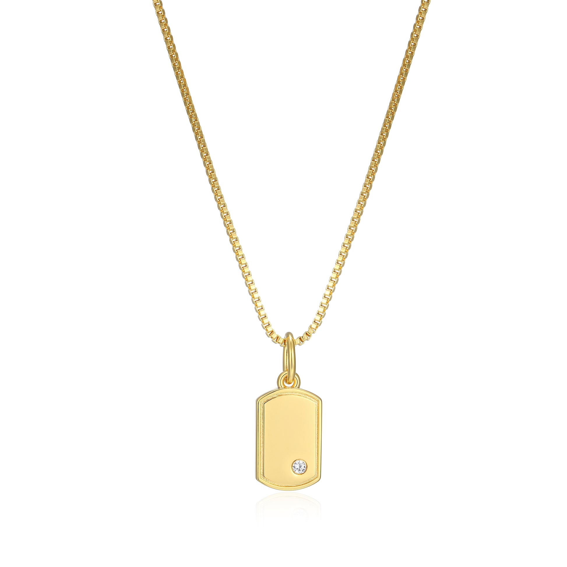 RN0221A - Mini Me Petite Dog Tag Necklace | Reign