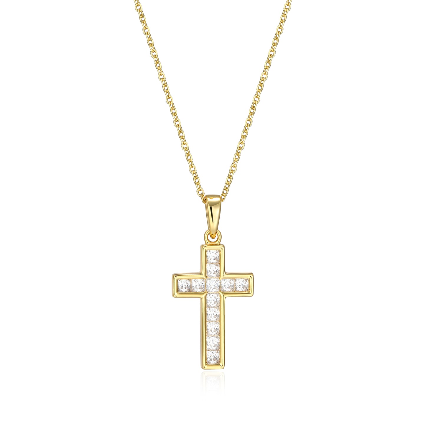 RN0226Y - Classic Cross Pendant Necklace | reign