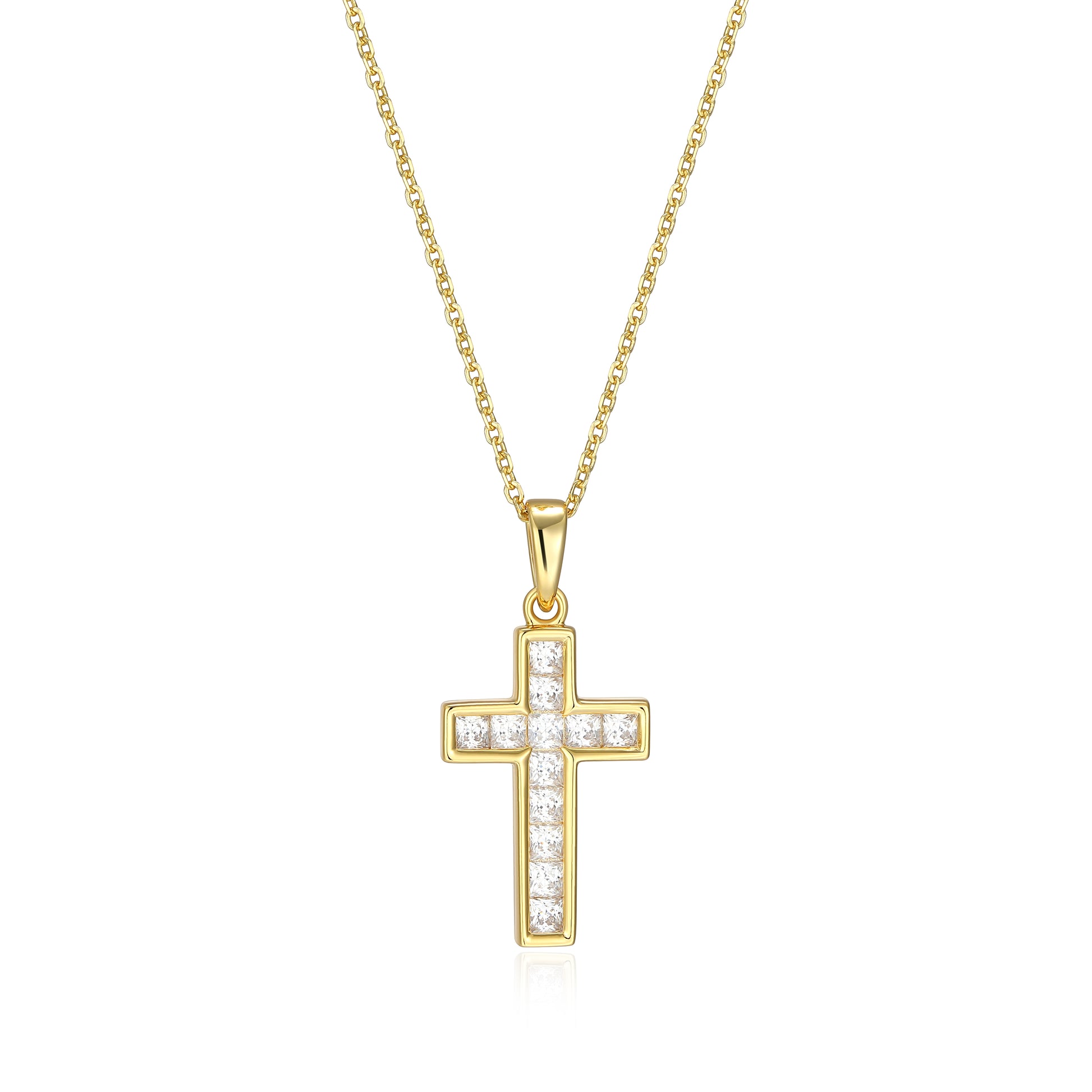 RN0226Y - Classic Cross Pendant Necklace | reign