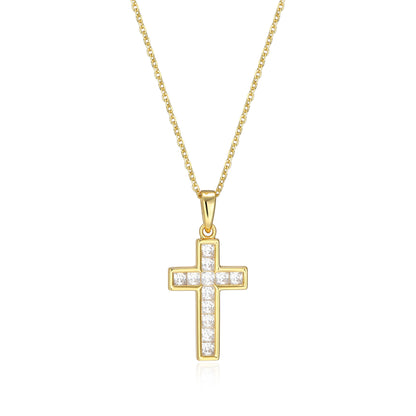 RN0226Y - Classic Cross Pendant Necklace | reign