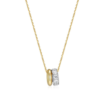 RN0230 - Duo Orbit Pendant Necklace | reign