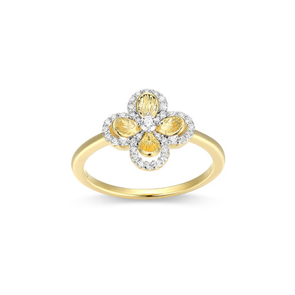CR0205 - Flower Clover Ring | charles garnier