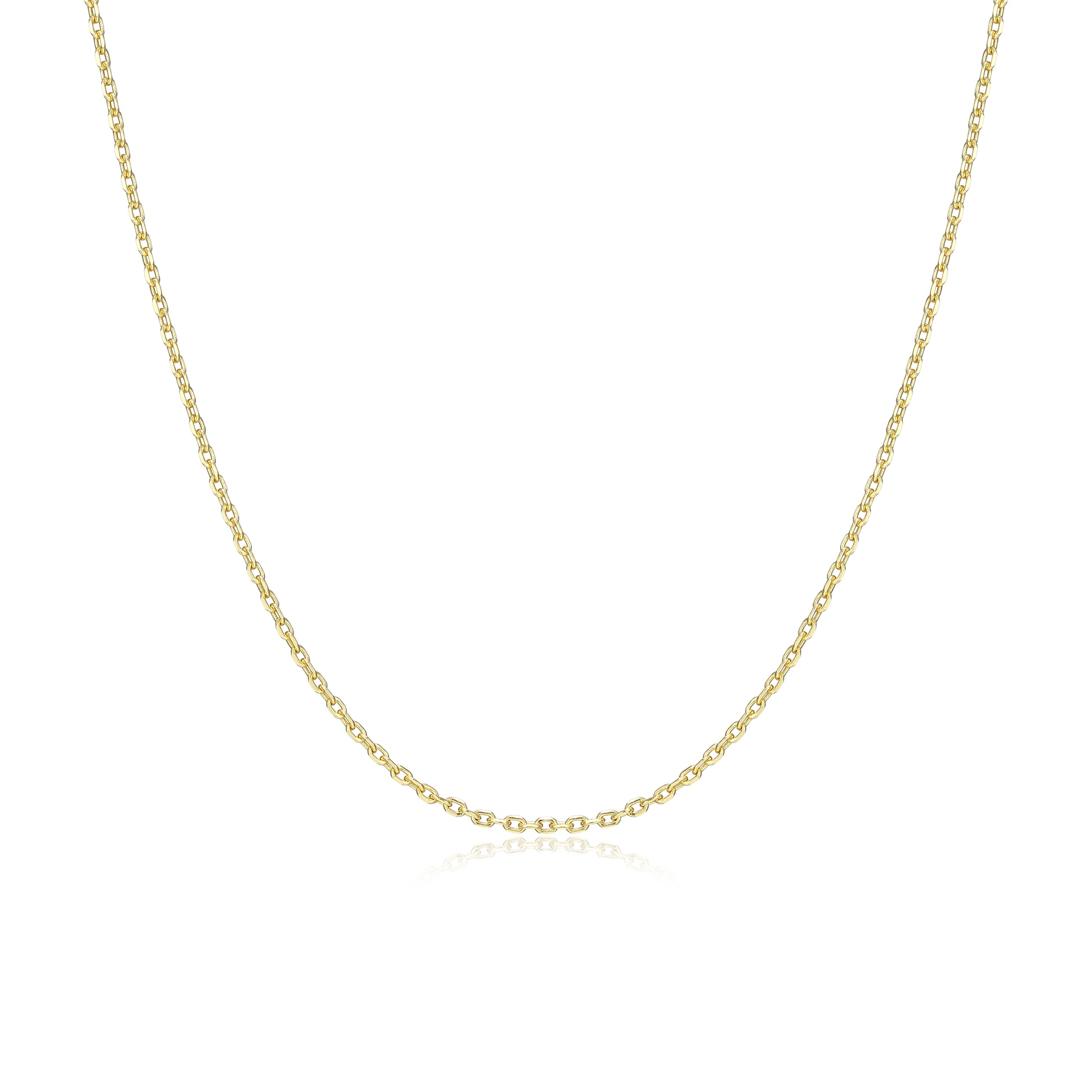 RN0251Y - Diamond Cut Cable Chain Necklace | reign
