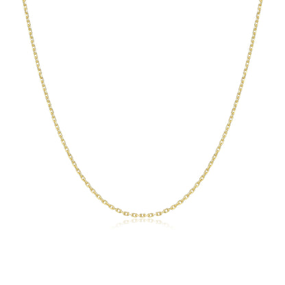 RN0251Y - Diamond Cut Cable Chain Necklace | reign