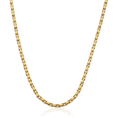 T0XJ930220 - Fluted Chain Necklace | Steelx