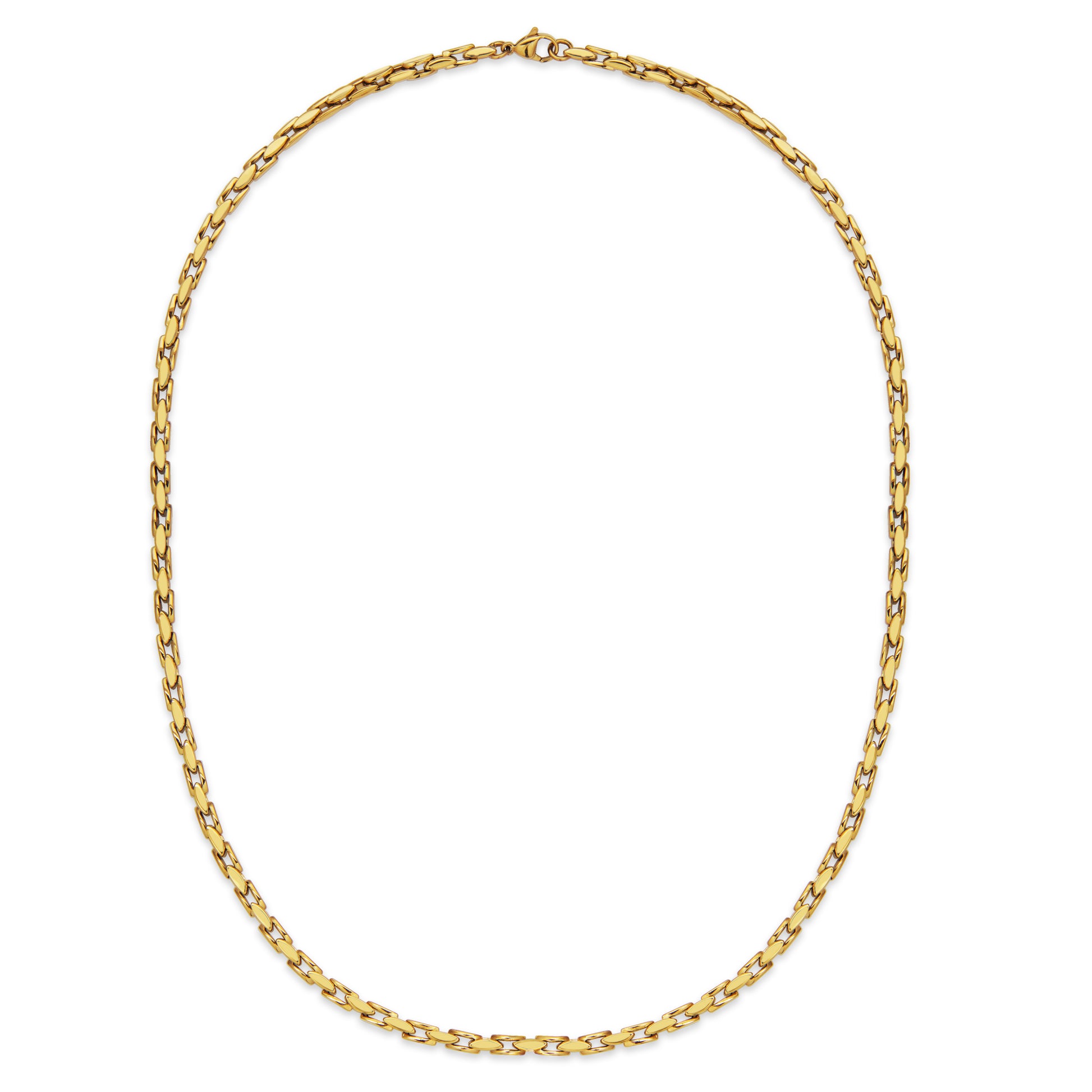 T0XJ930220 - Fluted Chain Necklace | Steelx