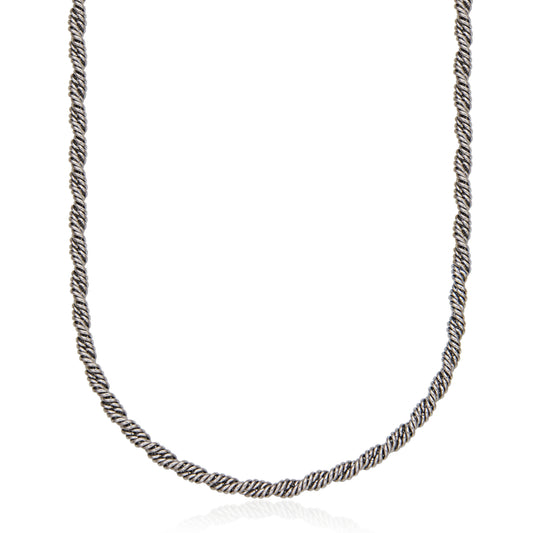 T0XK080124 - Twisted Rope Chain Necklace | steelx