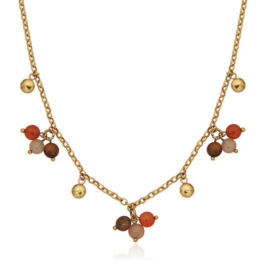 T0XK440216 - Bead Charm Necklace | steelx