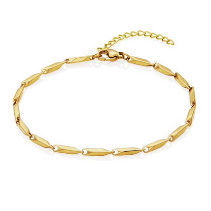 T1XJ820270 - Faceted Diamond-Shape Chain Bracelet | Steelx