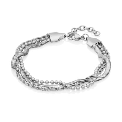 T1XJ920170 - Triple Layered Chain Bracelet | Steelx