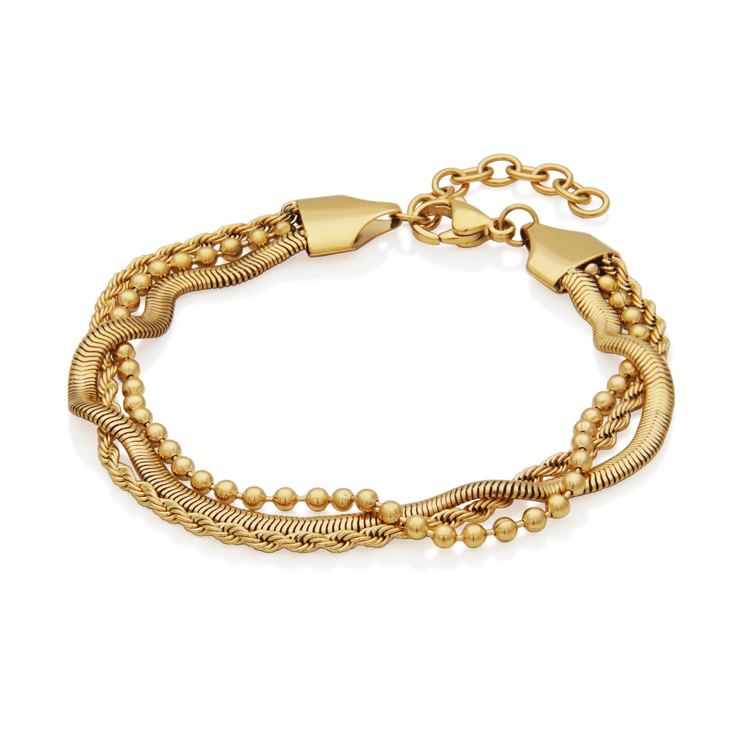 T1XJ920270 - Triple Layered Chain Bracelet | Steelx