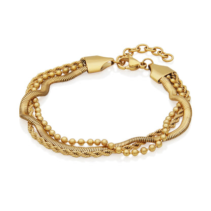 T1XJ920270 - Triple Layered Chain Bracelet | Steelx