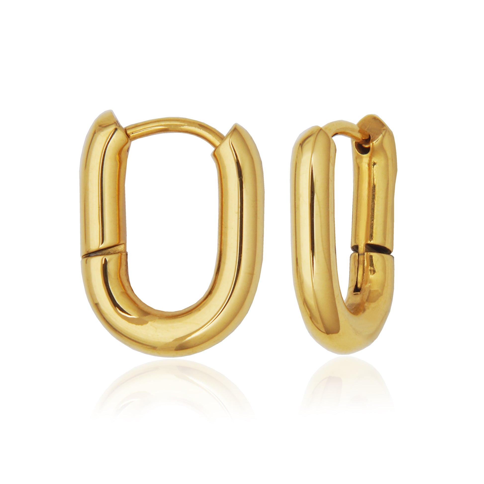 T2XK330200 - Oval Hoop Earrings | steelx
