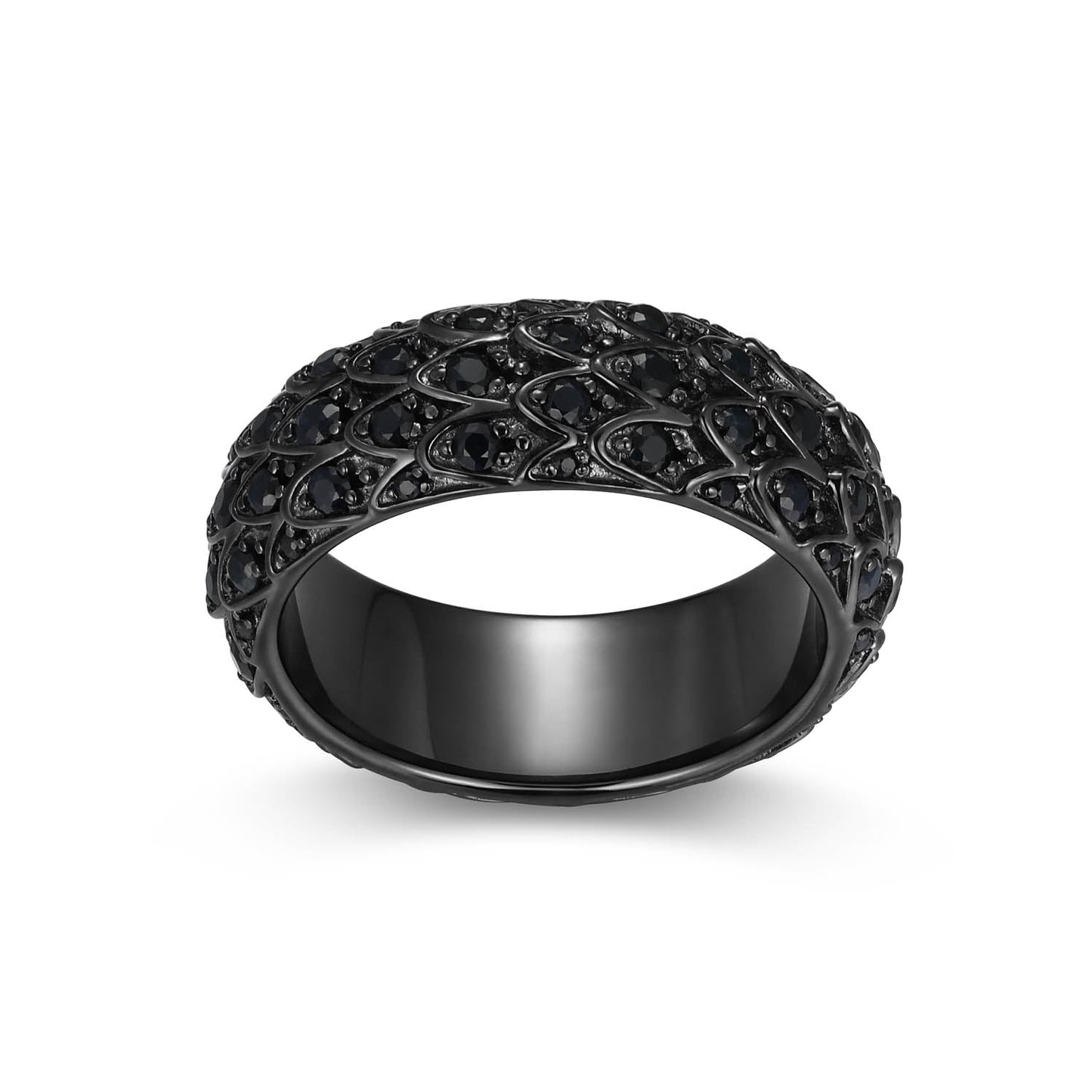 Dark Reign Gunmetal Finish Sterling Silver Ring - UR0044 | ethos