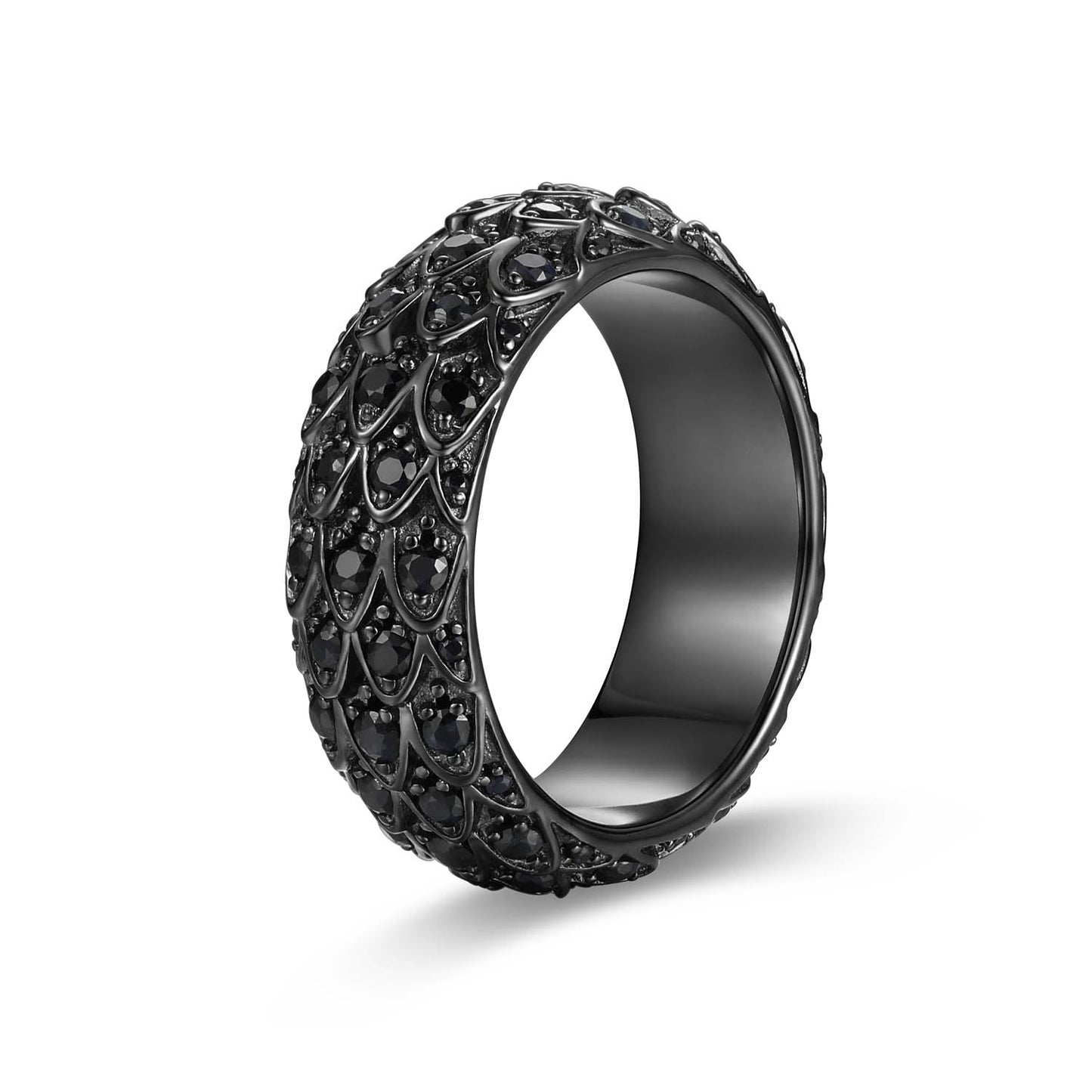 Dark Reign Gunmetal Finish Sterling Silver Ring - UR0044 | ethos