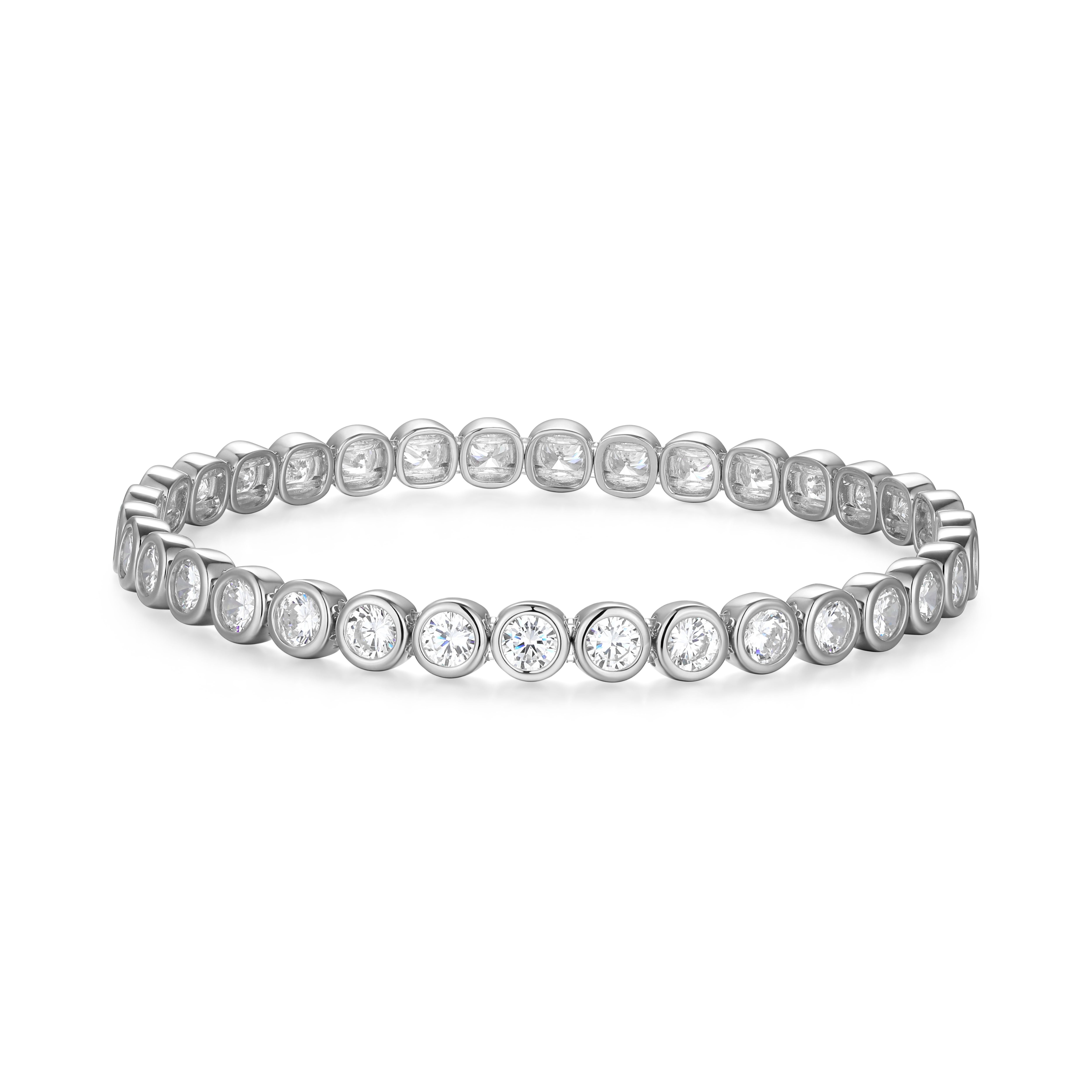 RB0195WL - 7.0 Inch Bezel Set Stretch Bracelet – Paris 1901
