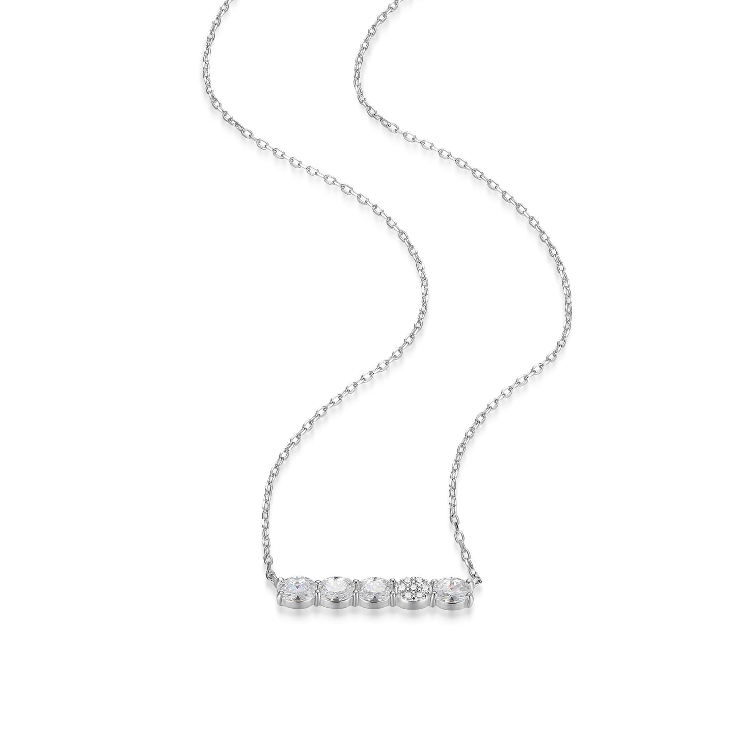 RN0209 - CZ Bar Necklace | reign