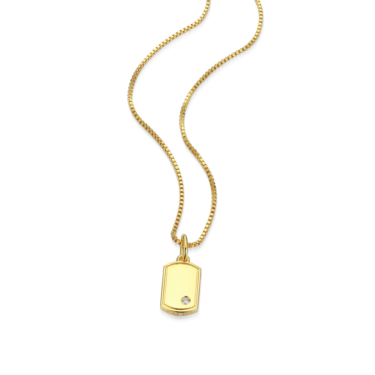 RN0221A - Mini Me Petite Dog Tag Necklace | Reign