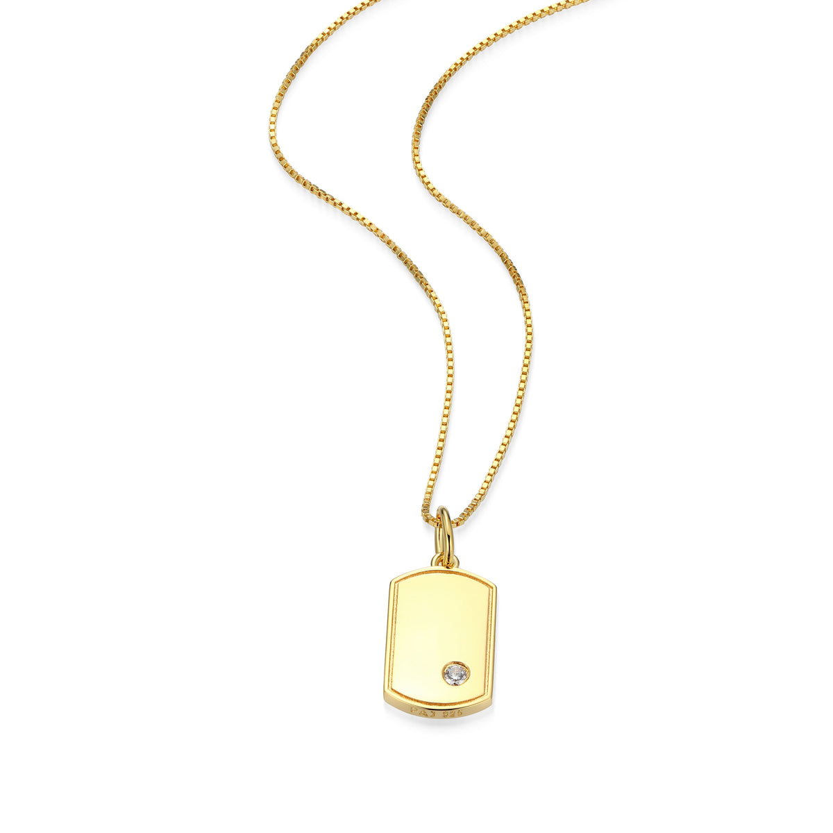 RN0221B - Mini Me Dog Tag Necklace | Reign