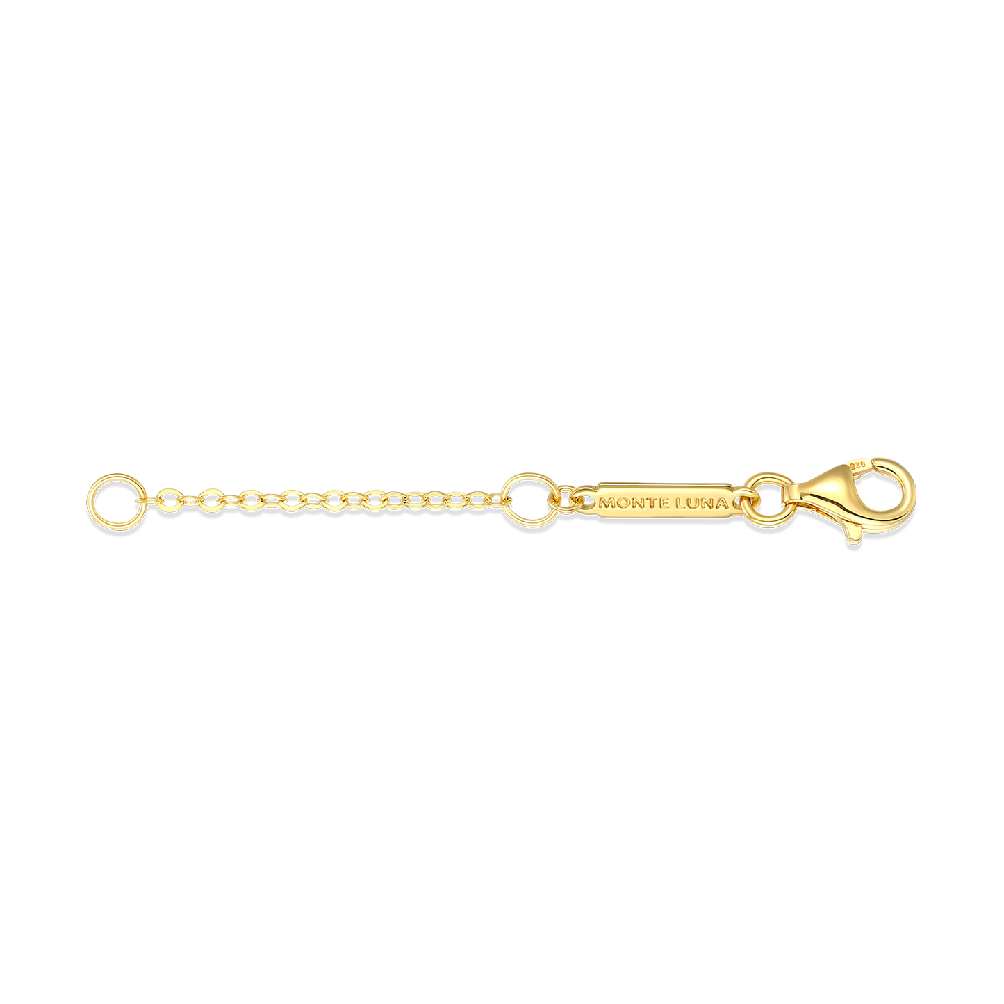 2" Cable Chain Extender in 14K Yellow Gold-Plated Sterling Silver | M by Monte Luna