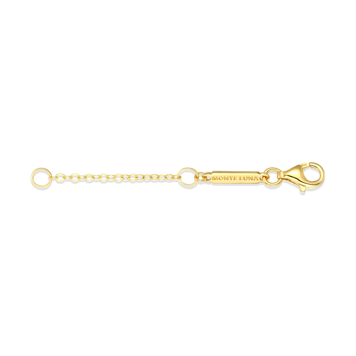 2" Cable Chain Extender in 14K Yellow Gold-Plated Sterling Silver | M by Monte Luna