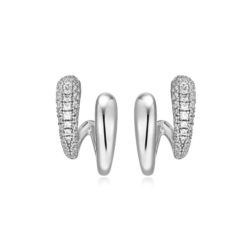 RE0258W - Double Huggie Earrings | reign
