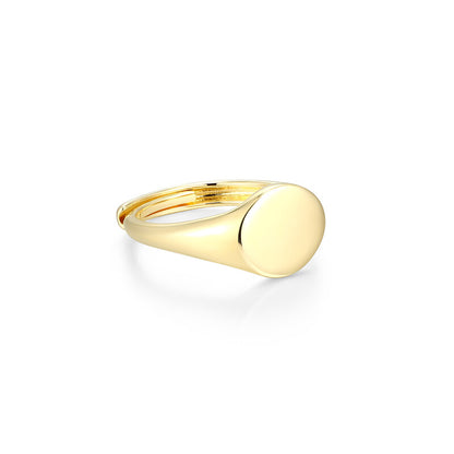 RR0241Y4 - Round Signet Ring | reign
