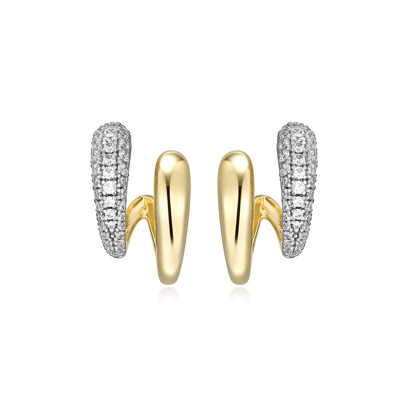 RE0258Y - Double Huggie Earrings | reign