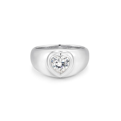 RR0237W6 - Heart Dome Ring | reign