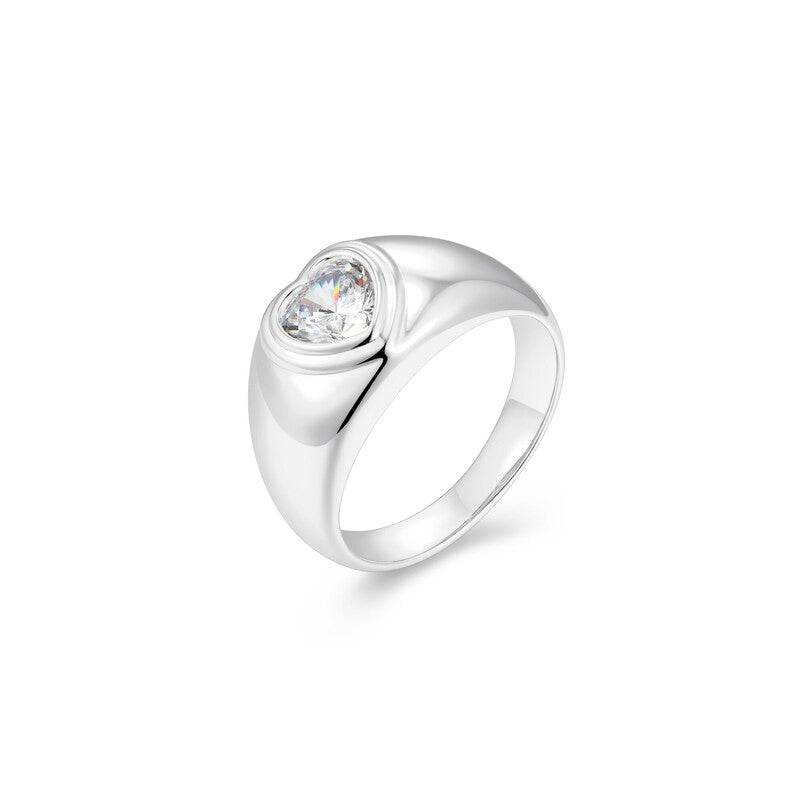 RR0237W6 - Heart Dome Ring | reign