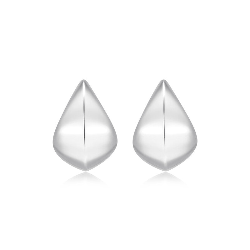 RE0238W - Sculpted J-Hoop Earrings | reign
