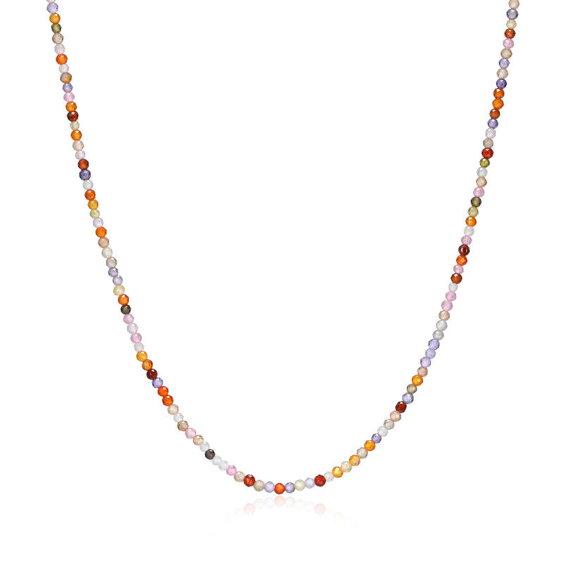 RN0286 - Multi-Color CZ Bead Necklace | reign